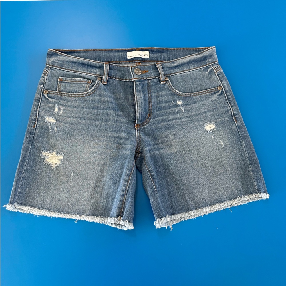 LOFT Classic Blue Denim Shorts